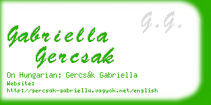 gabriella gercsak business card